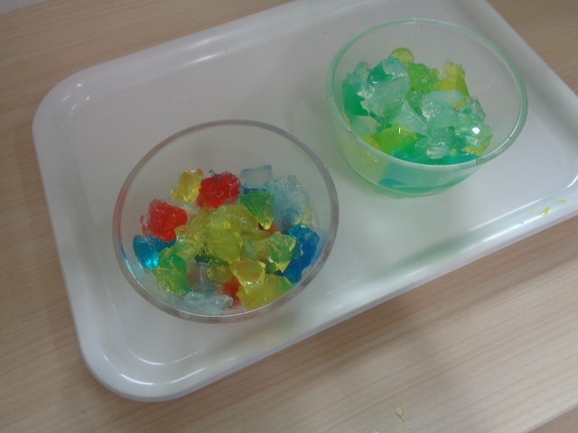 おいしそうなゼリーができました